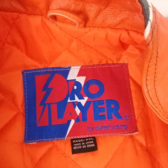 Browns NFL Men's Leather Jacket Pro Player XXL - Picture 8 of 9